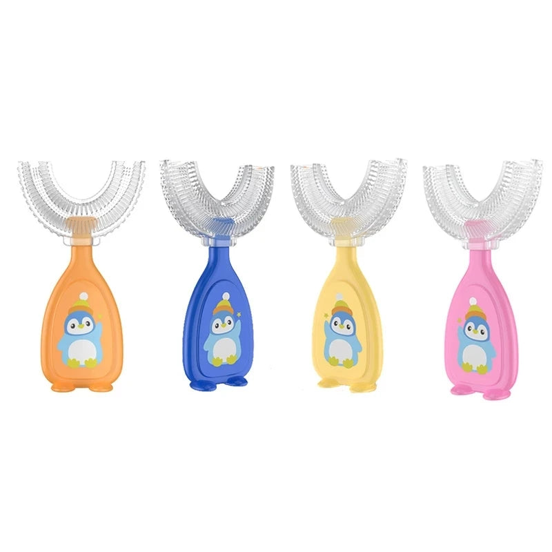 Escova Infantil U-Smile Pinguim - Universomart