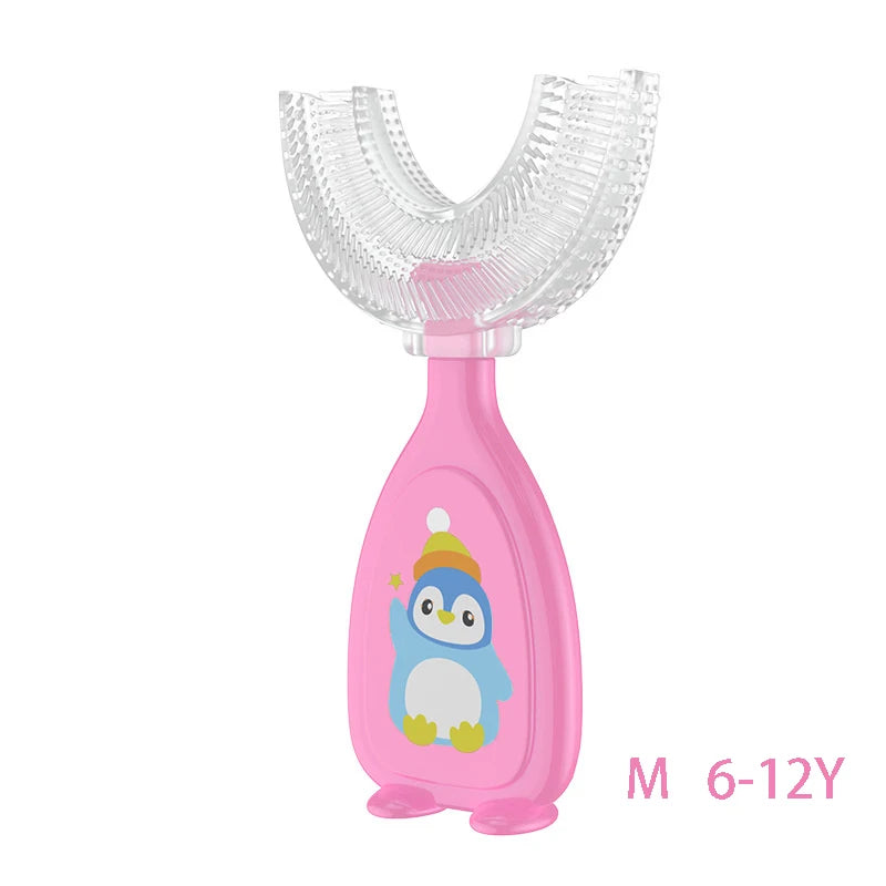 Escova Infantil U-Smile Pinguim - Universomart