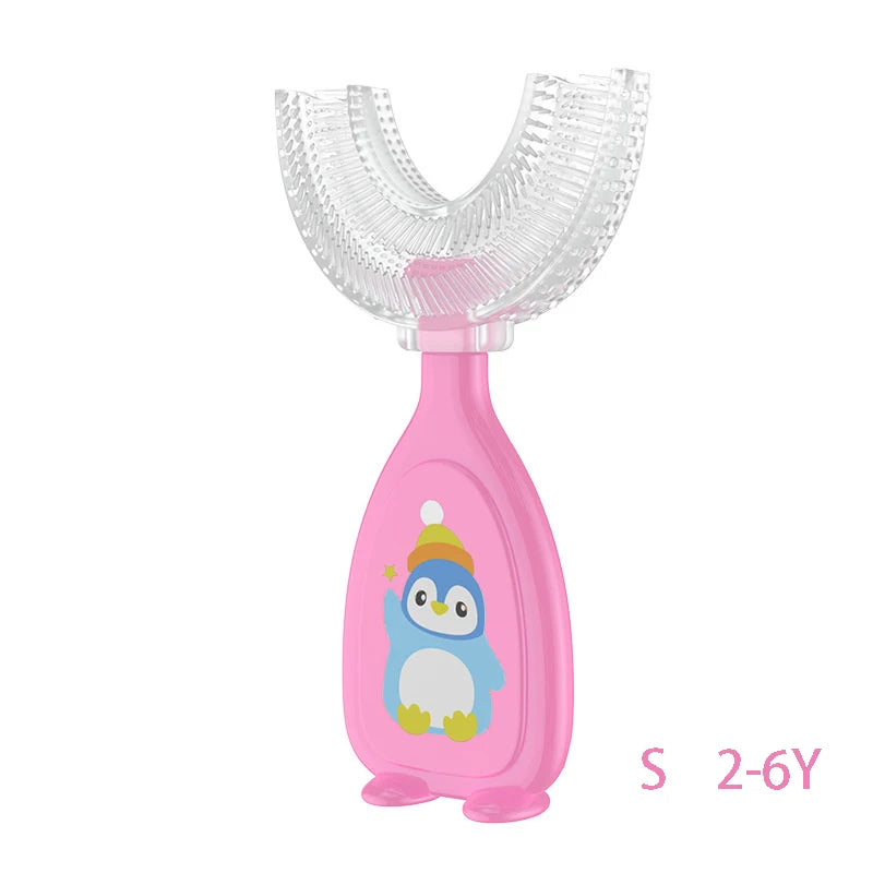 Escova Infantil U-Smile Pinguim - Universomart