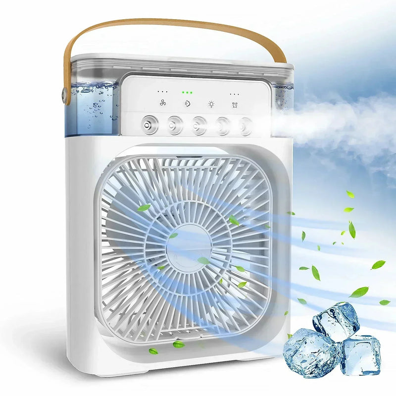 Umidificador ou Mini Ventilador Portátil Recarregável